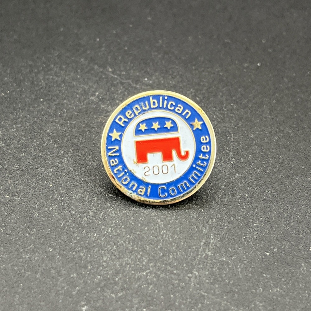 2001 Republican National Committee GOP Elephant Lapel Hat Pin